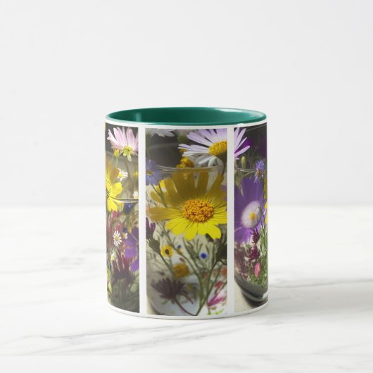 Blume Raster #1 Tasse (Zentrum)