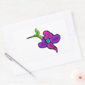 Blume Rechteckiger Aufkleber (Umschlag)