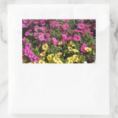 Blume Rechteckiger Aufkleber (Tasche)