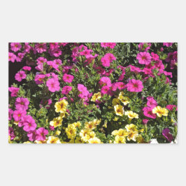 Blume Rechteckiger Aufkleber