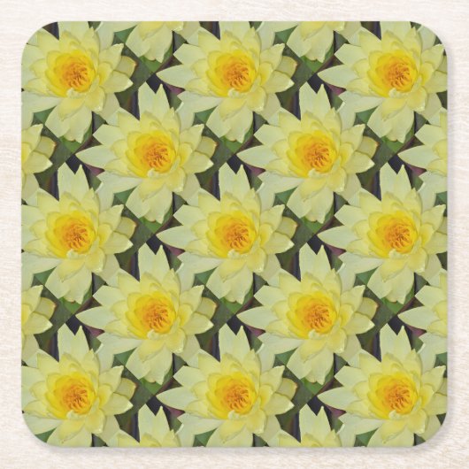 Blume Rechteckiger Pappuntersetzer (Vorderseite)