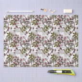 Blume Red Berries Green Blätter Seidenpapier (Handwerk)