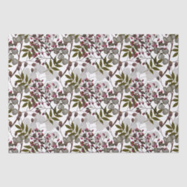 Blume Red Berries Green Blätter Seidenpapier