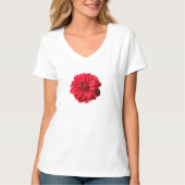 Blume Red Dahlia T-Shirt (Vorderseite)