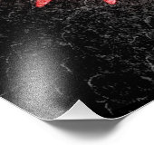 Blume Red Daisy Fotodruck (Ecke)