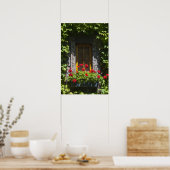 Blume Red Geranium Poster (Küche)