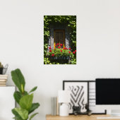 Blume Red Geranium Poster (Heimbüro)