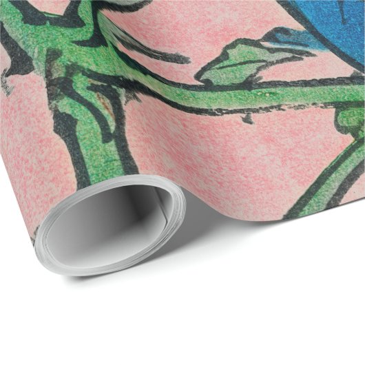 BLUME RED-Wrapper Geschenkpapier (Rolleneckpunkt)