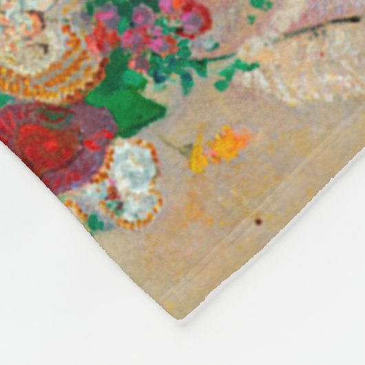 Blume, Redon Fleecedecke (Ecke)