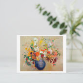 Blume, Redon Postkarte (Stehend Vorderseite)
