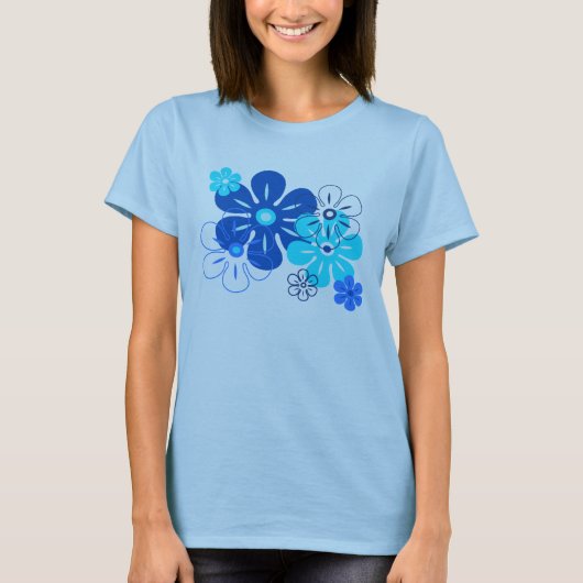 Blume Regen Tropical Gal's T - Shirt (Vorderseite)