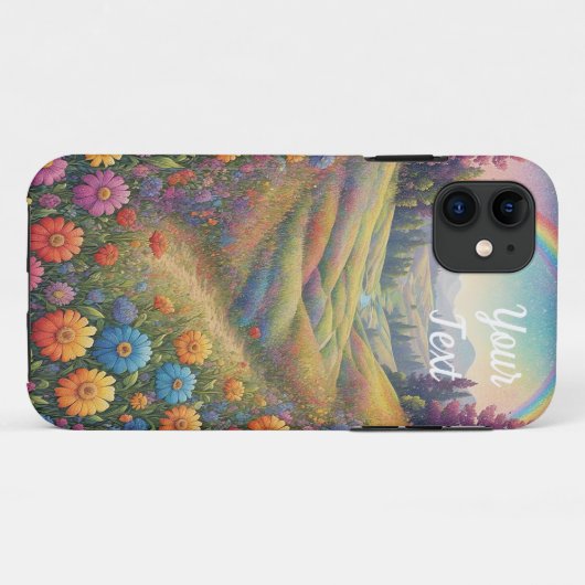 Blume Regenbogen Case-Mate iPhone Hülle (Rückseite (Horizontal))