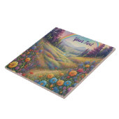 Blume Regenbogen Fliese (Seite)