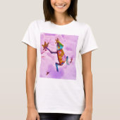 Blume Regenbogenfrosch auf Orchideenschnee T-Shirt (Vorderseite)