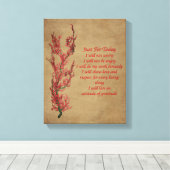 Blume Reiki nur für heute inspirierend Leinwanddruck (Insitu (Holzboden))