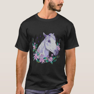 Blume Reiten T-Shirt
