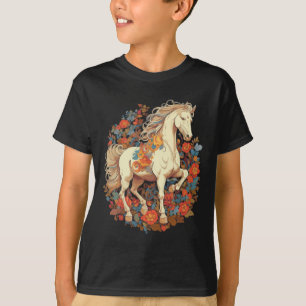 Blume Reiten T-Shirt