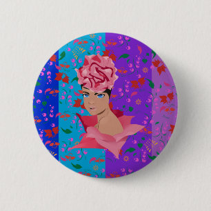 Blume Renewal Bright Floral Girl Button