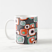 Blume Retro Sushi Quadrate benutzerdefinierte Tass Kaffeetasse (Links)