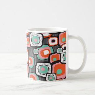 Blume Retro Sushi Quadrate benutzerdefinierte Tass Kaffeetasse