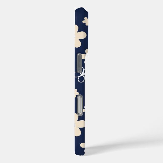 Blume-Rettro Case-Mate iPhone Hülle (Rückseite / Rechts)