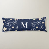 Blume-Rettro Seitenschläferkissen (Rückseite)