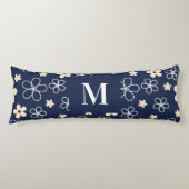 Blume-Rettro Seitenschläferkissen (Vorderseite)