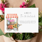 Blume - Rezept für die künftige Braut Begleitkarte