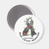 Blume RIBBON 1 Magnet (Vorderseite/Rückseite)