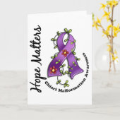 Blume Ribbon 4 Hoffnung Materie Chiari Malformatio Karte (Gelbe Blume)