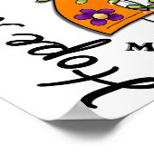 Blume Ribbon 4 Hoffnung Materie Multiple Sklerose Poster (Ecke)