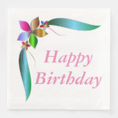 Blume RIBBON "HAPPY BIRTHDAY" Serviette (Vorderseite)
