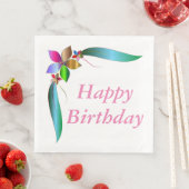 Blume RIBBON "HAPPY BIRTHDAY" Serviette (Beispiel)
