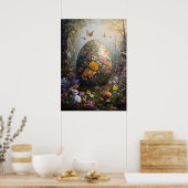 Blume Rieseneier-Poster Poster (Küche)