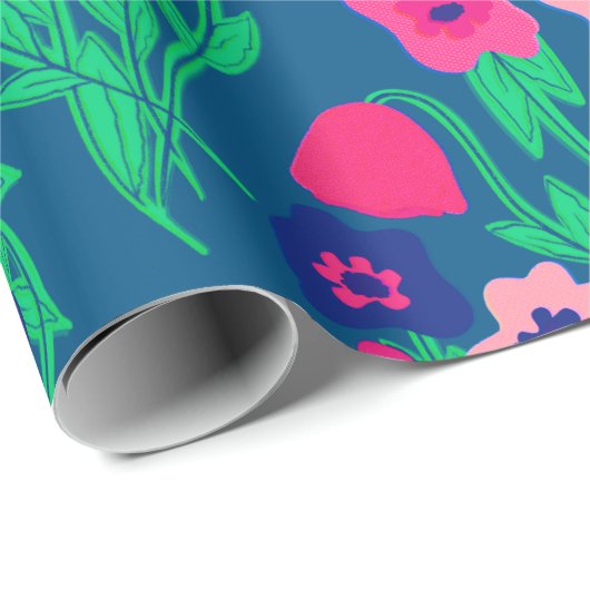 Blume Riso Geschenkpapier (Rolleneckpunkt)