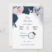 Blume, romantisch save the date (Vorderseite)