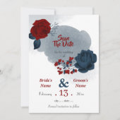 Blume romantisch save the date (Vorderseite)