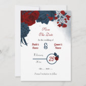 Blume romantisch save the date (Vorderseite)