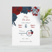 Blume romantisch save the date (Stehend Vorderseite)
