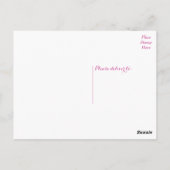 Blume Rosa Blank Postkarte (Rückseite)