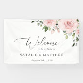 Blume, rosa Blume, Boho, Begrüßung Banner (Horizontal)