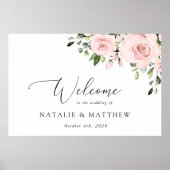 Blume, rosa Blume, Boho, Begrüßung Poster (Vorne)