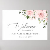 Blume, rosa Blume, Boho, Begrüßung Poster (Vorne)