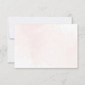 Blume, rosa Blume, Boho, Brautparty Dankeskarte (Rückseite)