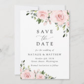 Blume, rosa Blume, Boho, Hochzeit Save The Date (Vorderseite)