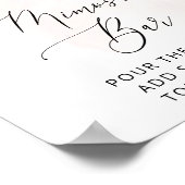 Blume, rosa Blume, Boho, Mimosa Bar Poster (Ecke)