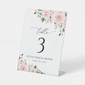 Blume, rosa Blume, Boho, Tischnummern Sockelschild (Vorderseite)