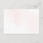 Blume, rosa Blume, Boho, Windelwirbel Begleitkarte (Rückseite)