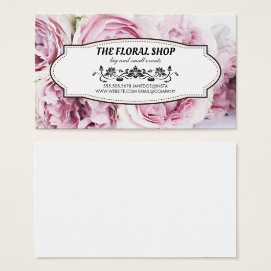 Blume | Rosa Blume Bouquet (Vorne & Hinten)