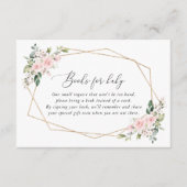 Blume, rosa Blume, Bücher, Babybücher Begleitkarte (Vorderseite)